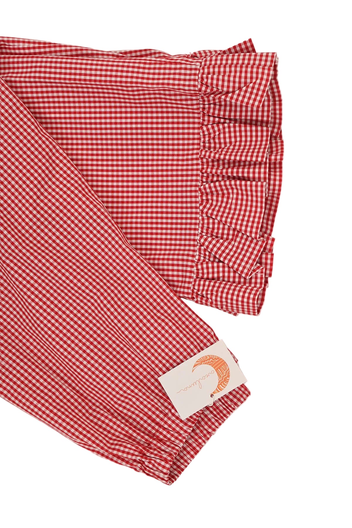 Pantalone rouches vichy