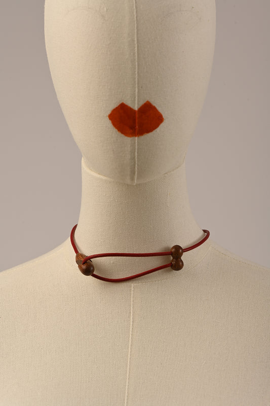 Chocker gancio Legno e Cuoio PANTANELLA