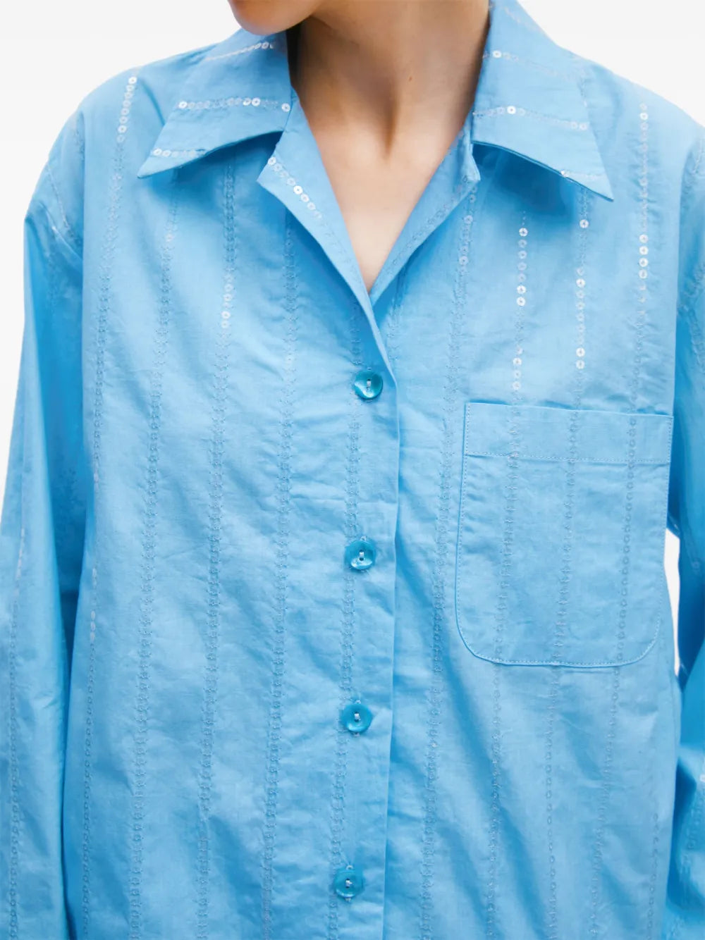 Pigiama Set Azzurro con Paillettes Daily Sleeper