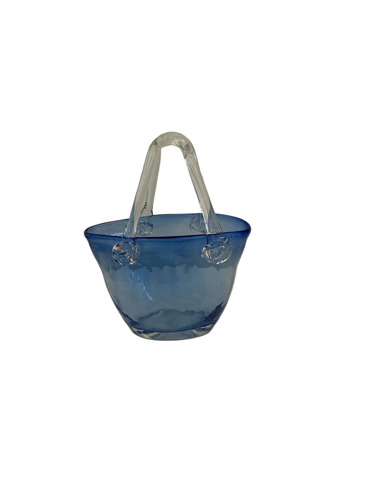 Borsa in vetro azzurra