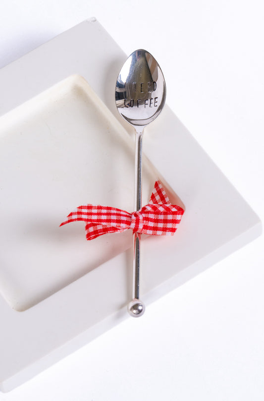 Cucchiaino incisione “I Need Coffee”