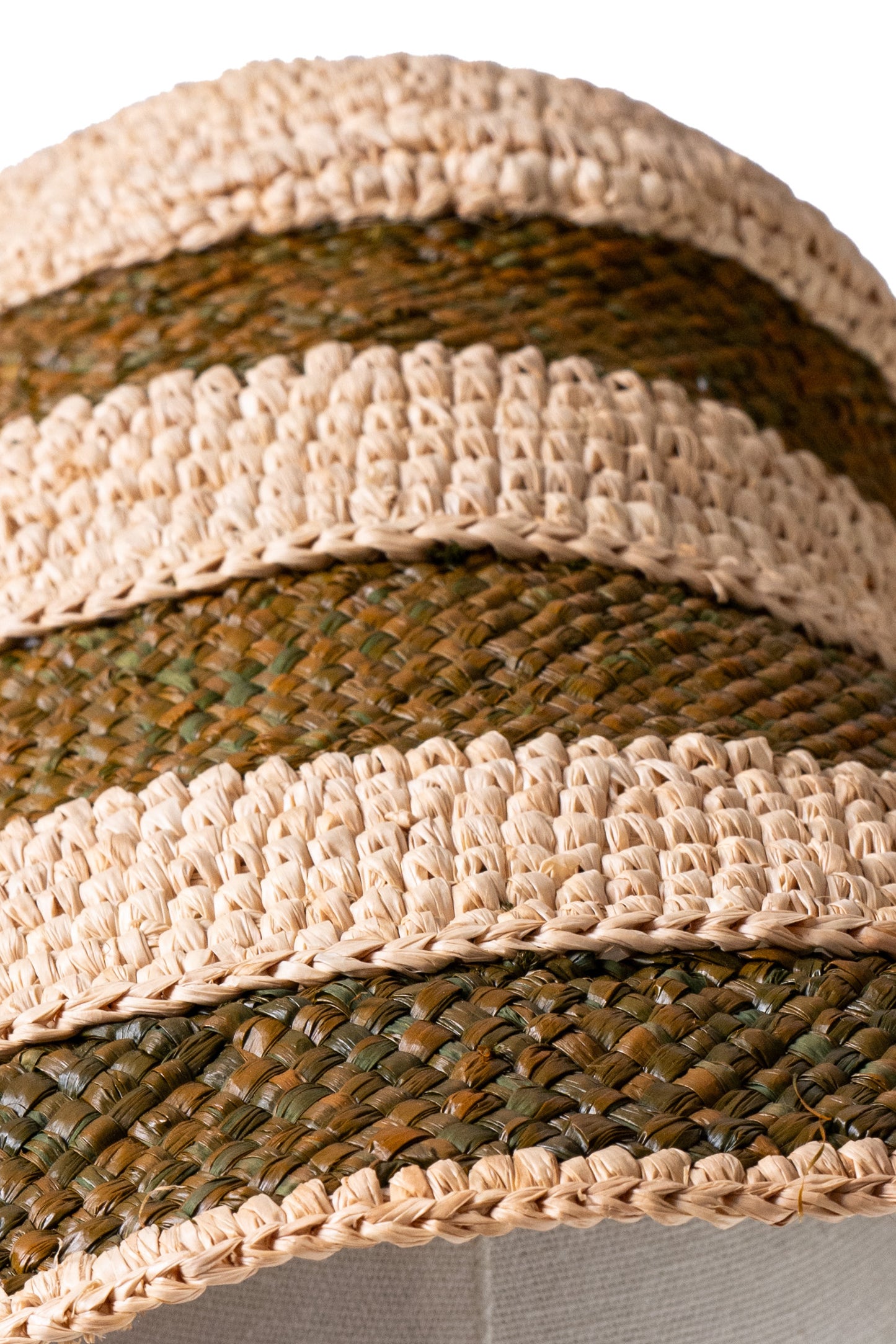 cappello in paglia a righe MADE FOR A WOMAN