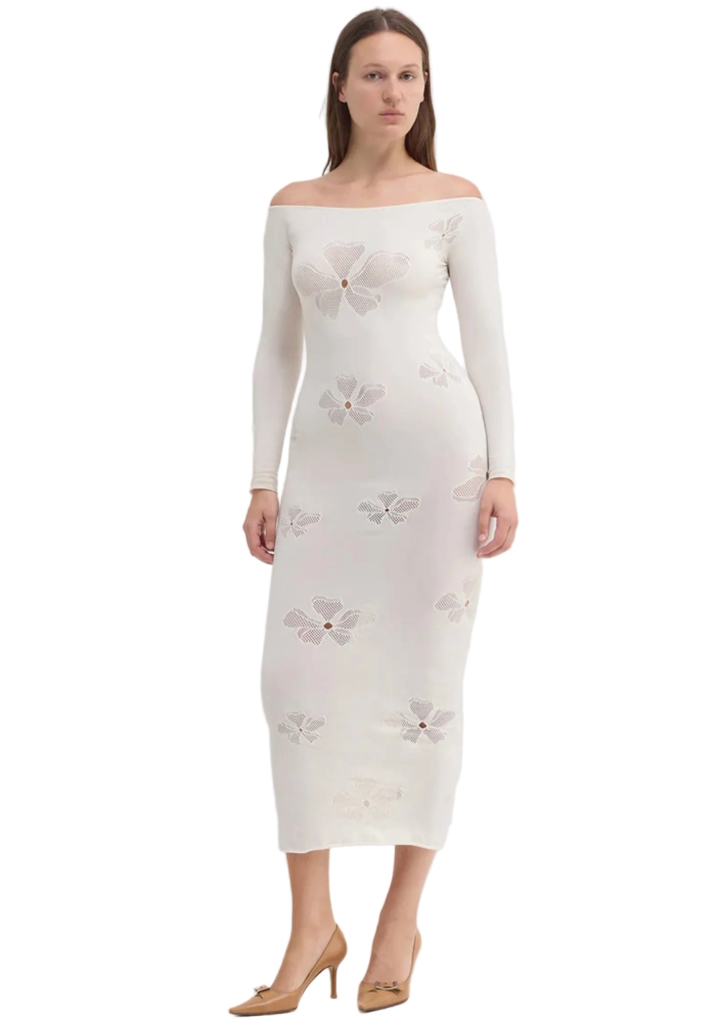 Monogram Dress white Maccapani