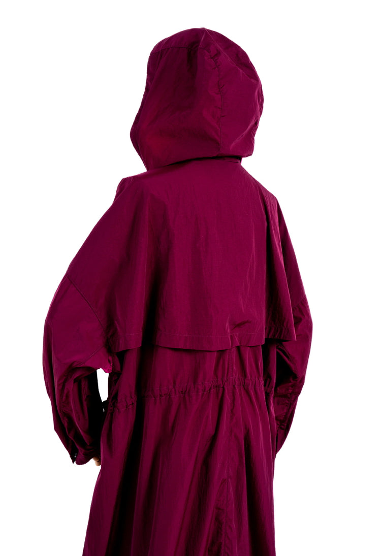 Trench Bordeaux Marina Rinaldi by Teresa Maccapani