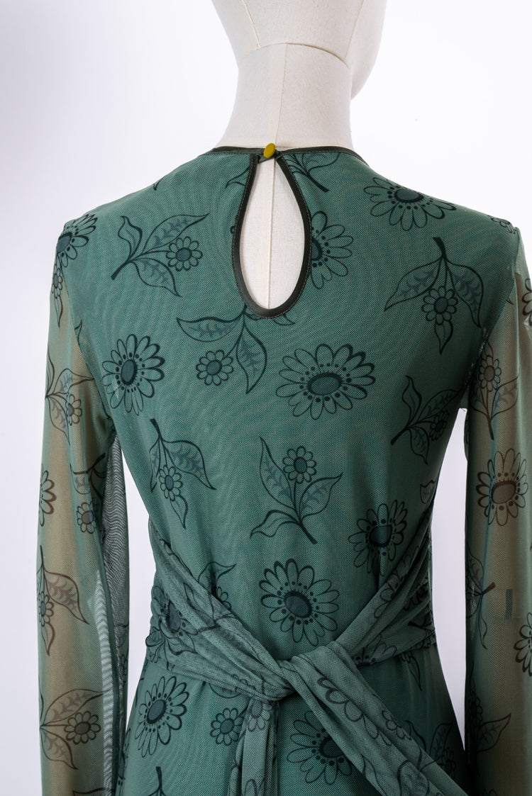 Mesh Dress Vernisse verde