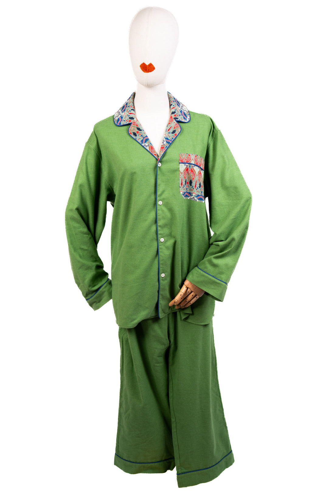 Pyjama flanella verde MANIN