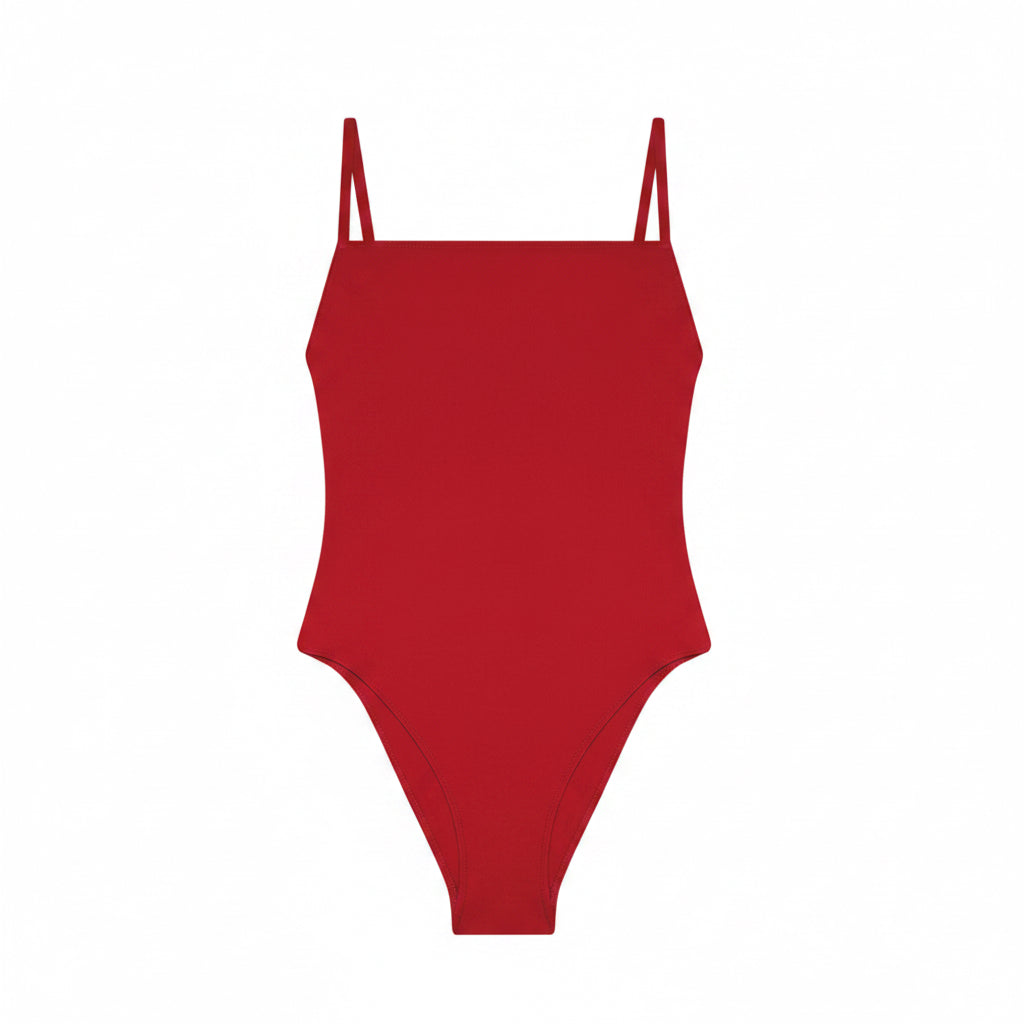 Lido one-piece swimsuit Tre red/black