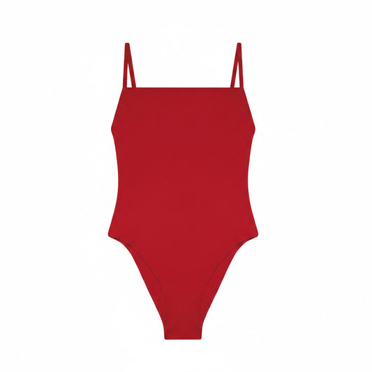 Lido one-piece swimsuit Tre red/black