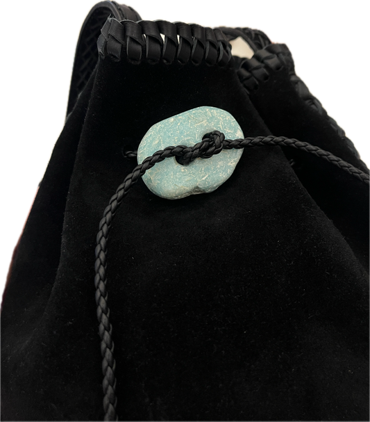 Nirmala Bucket Black Suede IACOBELLA