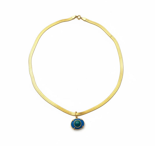 Collana snake piccola con occhio