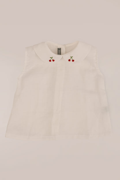 camicetta con ciliege ricamate  DIVINI