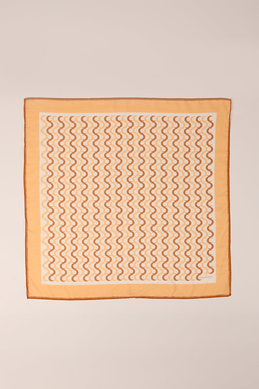 Bandana in voile di cotone stampato Caraluna