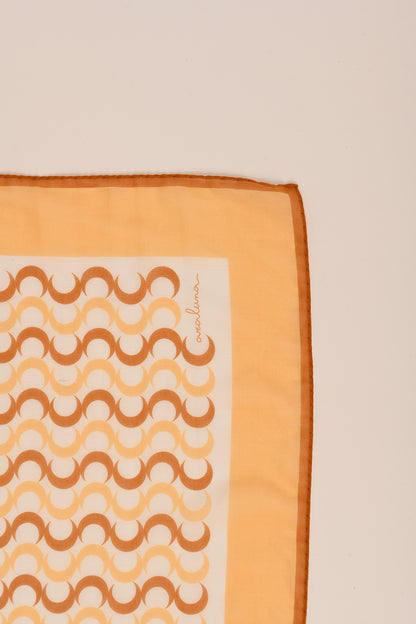 Bandana in voile di cotone stampato Caraluna