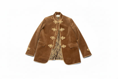 Rufina beige velvet jacket