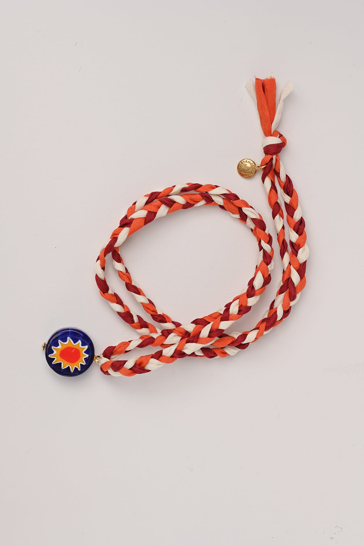 Collana con cordino in seta Bacaressa Amourrina