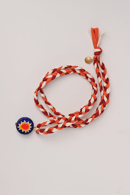 Collana con cordino in seta Bacaressa Amourrina