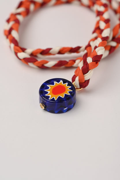 Collana con cordino in seta Bacaressa Amourrina