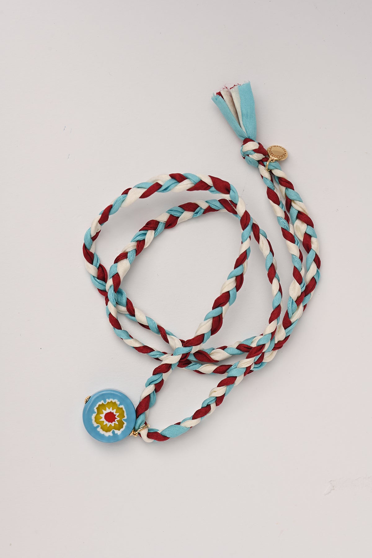 Collana con cordino in seta Bacaressa Amourrina