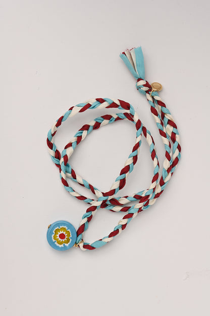 Collana con cordino in seta Bacaressa Amourrina