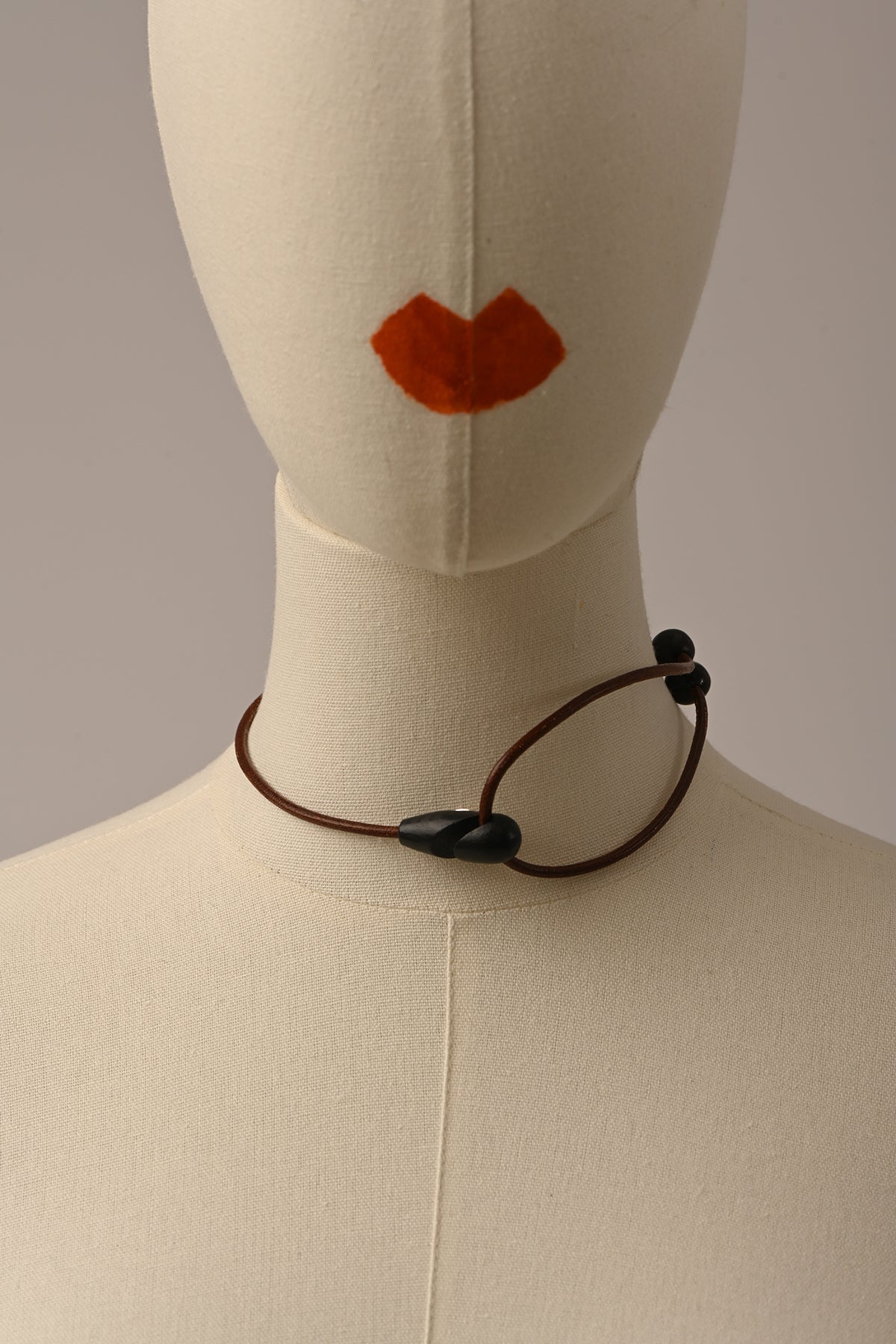 Chocker gancio Legno e Cuoio PANTANELLA