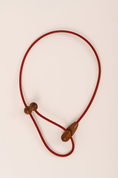 Chocker gancio Legno e Cuoio PANTANELLA