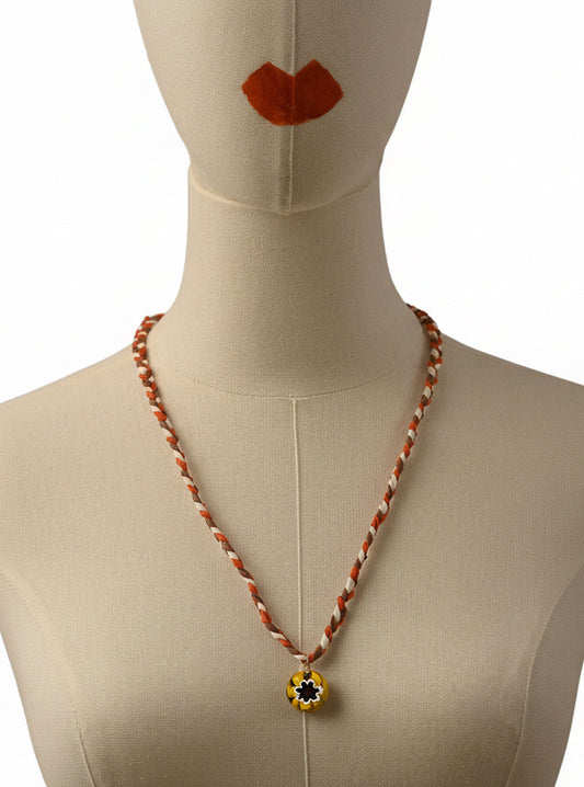 Collana con cordino in seta Bacaressa