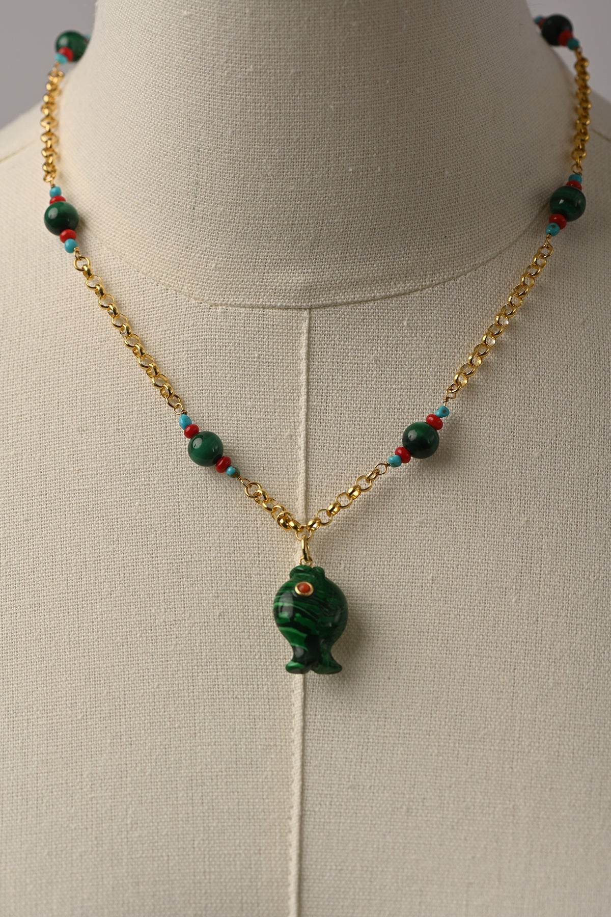VeroVeronica Fish Rosary Necklace