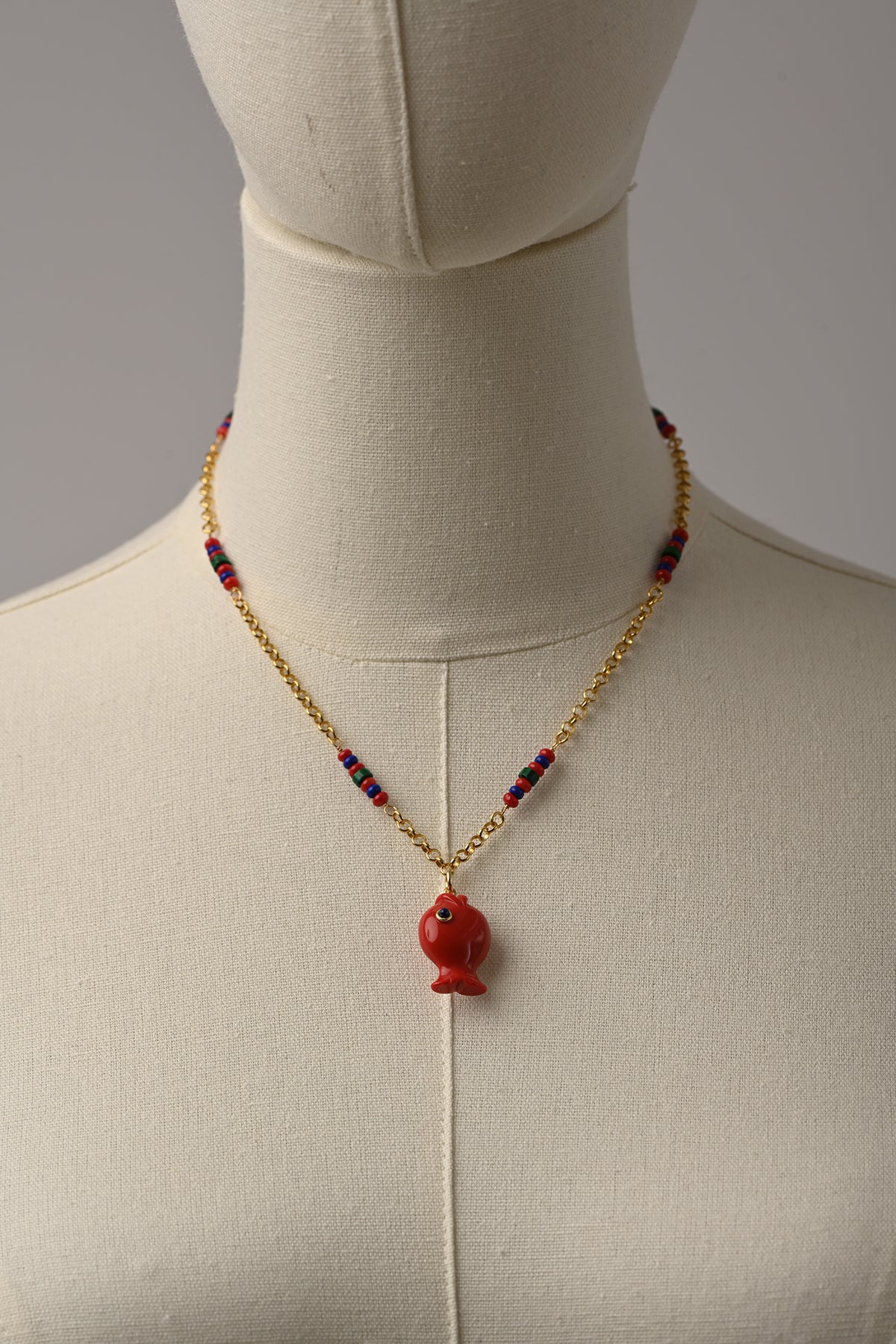 VeroVeronica Fish Rosary Necklace