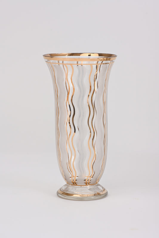 Vaso in vetro con motivo onde Teresa Cercava