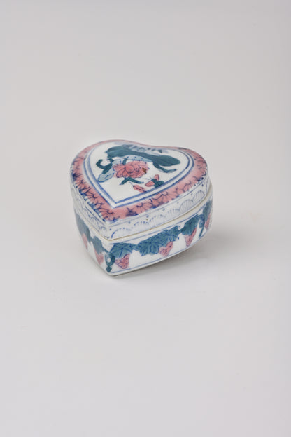 Portagioie cuore in ceramica