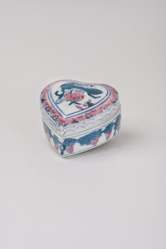 Portagioie cuore in ceramica