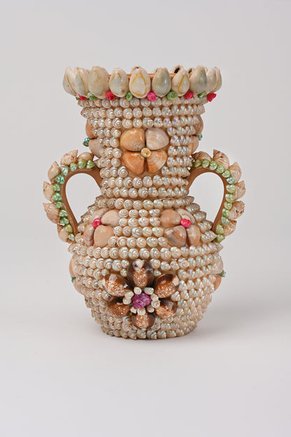 Vaso rivestito di conchiglie Teresa Cercava