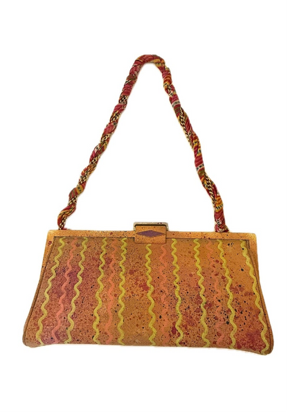 Borsa onde arancione vintage