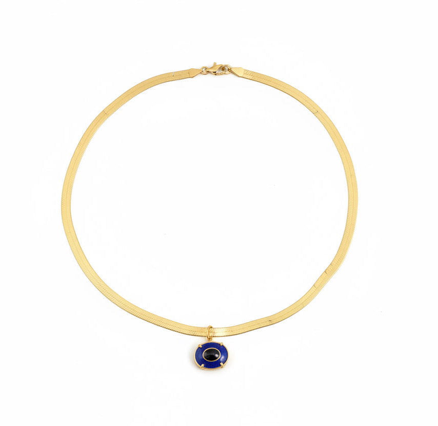 Collana snake piccola con occhio