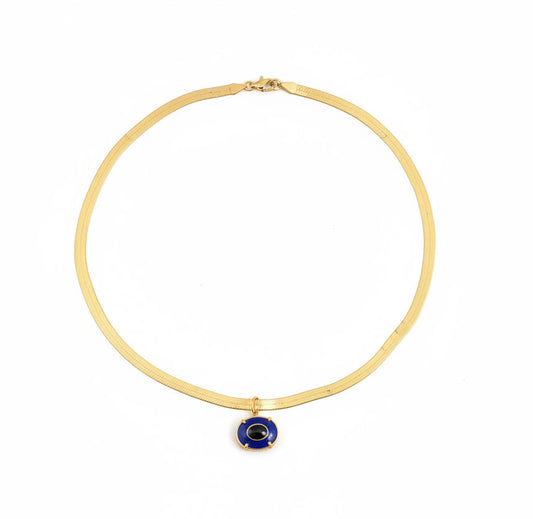 Collana snake piccola con occhio