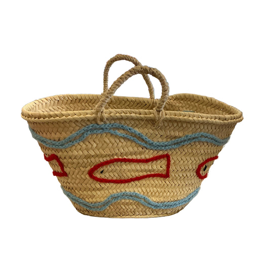 Borsa in paglia Caraluna x Bluemers