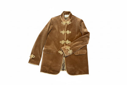 Rufina beige velvet jacket