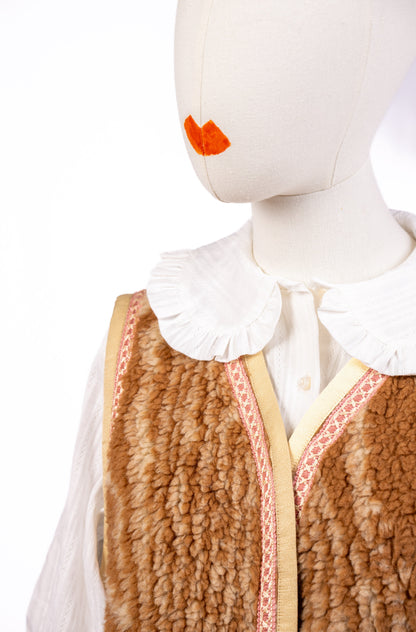 JUNO wool vest with trim LE TRE SARTE
