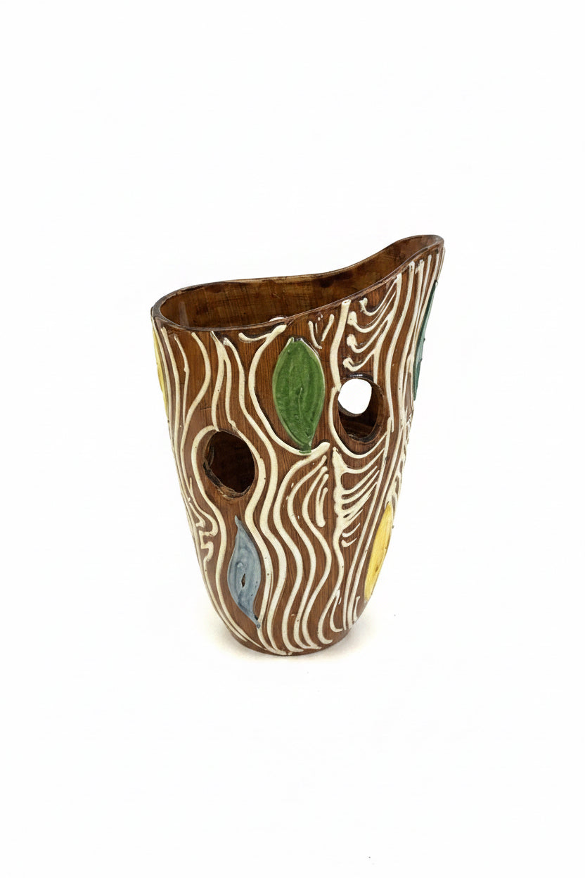 Vaso foglie colorate
