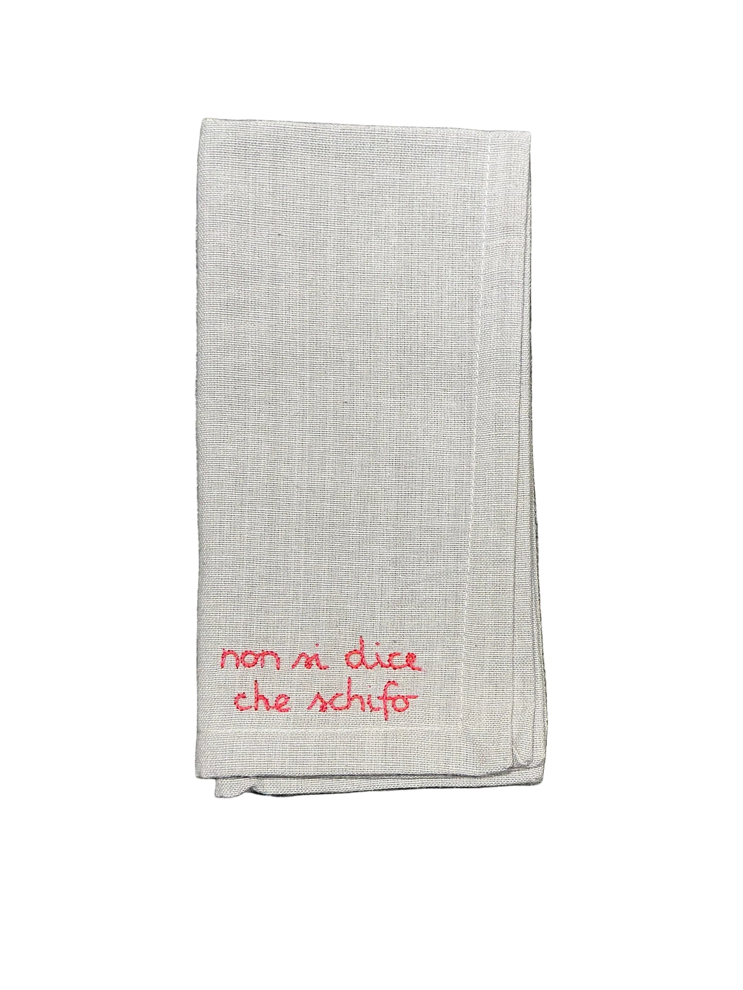 Tovaglioli ricamati a mano