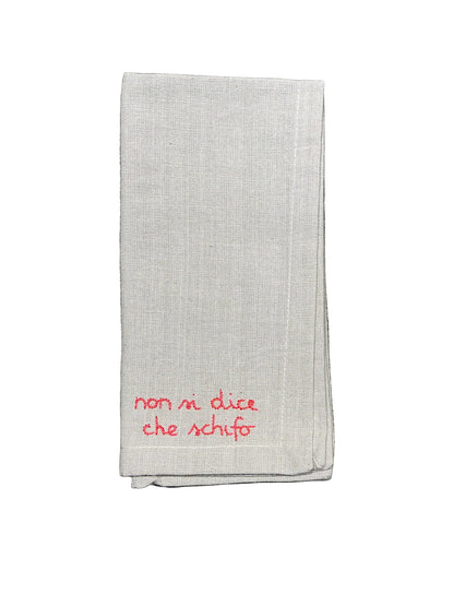 Tovaglioli ricamati a mano