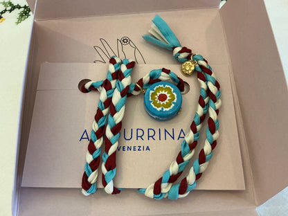 Collana con cordino in seta Bacaressa Amourrina