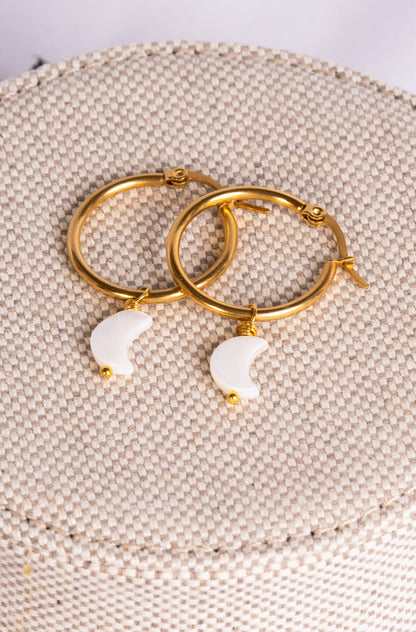 Orecchini con ciondolo Luna SHU SHU