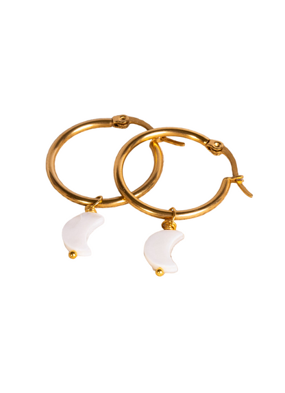 Orecchini con ciondolo Luna SHU SHU