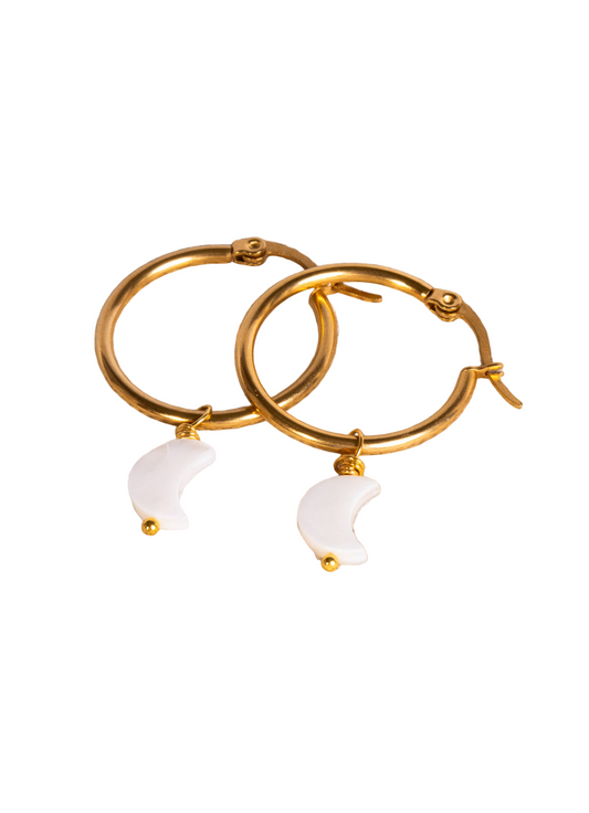 Orecchini con ciondolo Luna SHU SHU