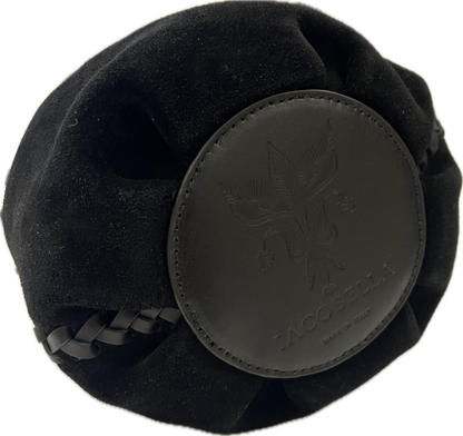 Nirmala Bucket Black Suede IACOBELLA