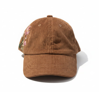 Baseball hat velluto ricamato