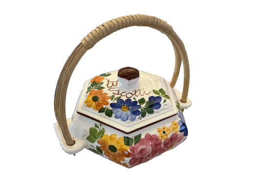 Biscottiera in ceramica