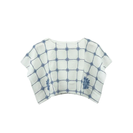Blue roses top