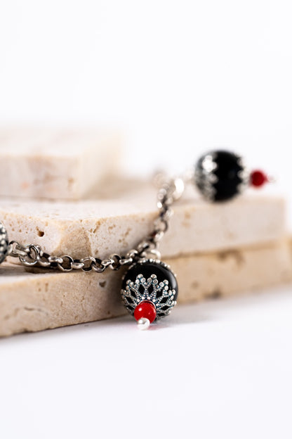 Bracciale Con Cocco e Corallo HOROS